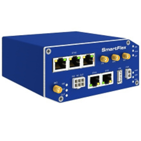 B+B Smartworx Modular Lte Router w/ Smartworx Hub (5Xeth, Usb, 2Xi/O, Sd, 2Xsim,  SR30510120-SWH